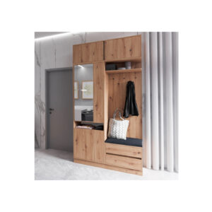 Full ARTI Hallway Wardrobe Set 120 with top unit and mirror