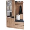 Stylish ARTI 120 wardrobe set with artisan finish against a neutral background.