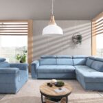 Umbria II right-hand corner sofa bed with HR foam