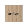 Artisan color finish and PVC handle of ARTI 2 wardrobe