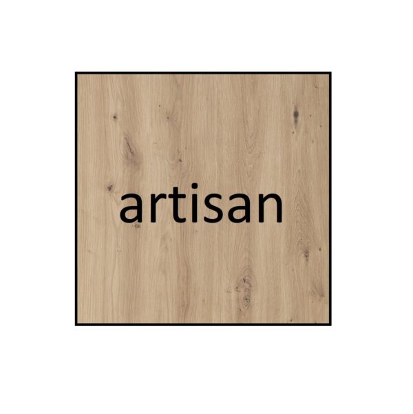 Artisan color finish and PVC handle of ARTI 2 wardrobe