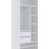 Full TRES wardrobe setup with drawers and shelving, featuring the TRES 06 unit