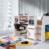SINCO children's loft bed with functional storage and stairs
