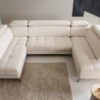 Lago IV corner sofa bed with adjustable backrest