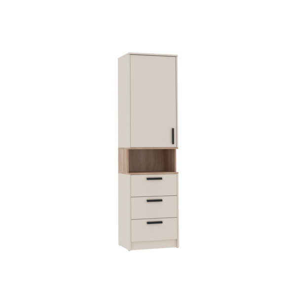 GRANT 06 cashmere storage cabinet with closed doors and elegant design