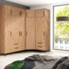 Elegant ARTI 01 wardrobe with soft-close drawers for organized storage
