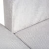 Scandi sofa showcasing its spacious bedding storage compartment, functional design