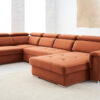 Modern Umbria V sofa with dual bedding compartments