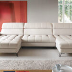 Lago V corner sofa bed with adjustable backrest