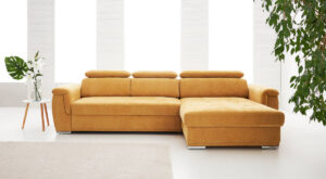 Modern Umbria VI corner sofa with storage compartment