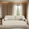 Elegant Anabell boucle sofa bed in a modern living space.