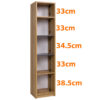 QUATRO B compact bookshelf for children's bedroom organization