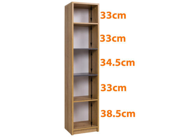 QUATRO B compact bookshelf for children's bedroom organization