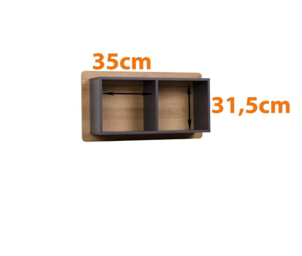 QUATRO 04 wall shelf functional storage dimensions