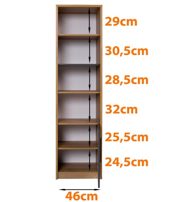 QUATRO C tall shelving unit dimensions, perfect storage for youth rooms.