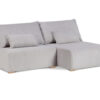 Elegant Scandi sofa with convertible sleeping function, shown in a modern living room