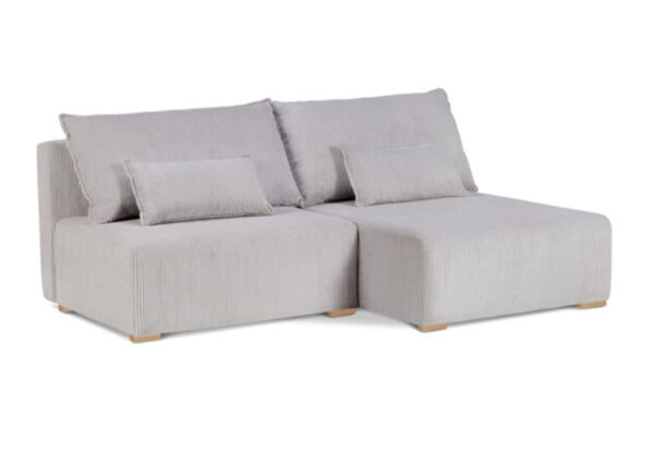 Elegant Scandi sofa with convertible sleeping function, shown in a modern living room