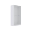 TRES 01 100 open wardrobe with dual hanging rails