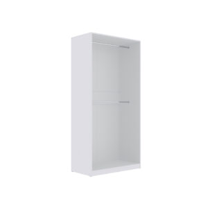 TRES 01 100 open wardrobe with dual hanging rails