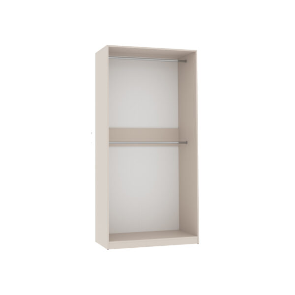 TRES 01 open wardrobe with hanging rails for bedroom