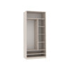 TRES 02 90 open wardrobe interior with shelves and hanging rod