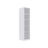 TRES 05 50 tall open wardrobe unit with adjustable shelves