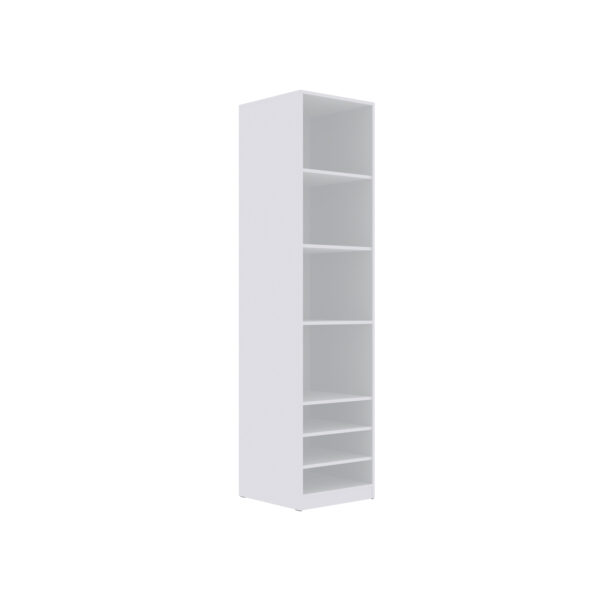 TRES 05 50 tall open wardrobe unit with adjustable shelves