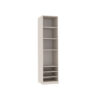 TRES 05 open wardrobe 50, tall narrow unit with adjustable shelf