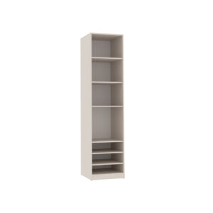 TRES 05 open wardrobe 50, tall narrow unit with adjustable shelf