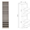 TRES 05 open wardrobe integrated into a full system setup