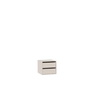 Tres 06 drawer unit in cashmere, integrated into a modern closet.