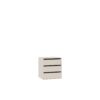 Tres 07 wardrobe cabinet with open drawers, cashmere grey