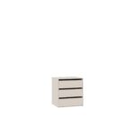 Tres 07 wardrobe cabinet with open drawers, cashmere grey