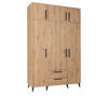Full ARTI 01 three-door wardrobe 150 with extension and drawers