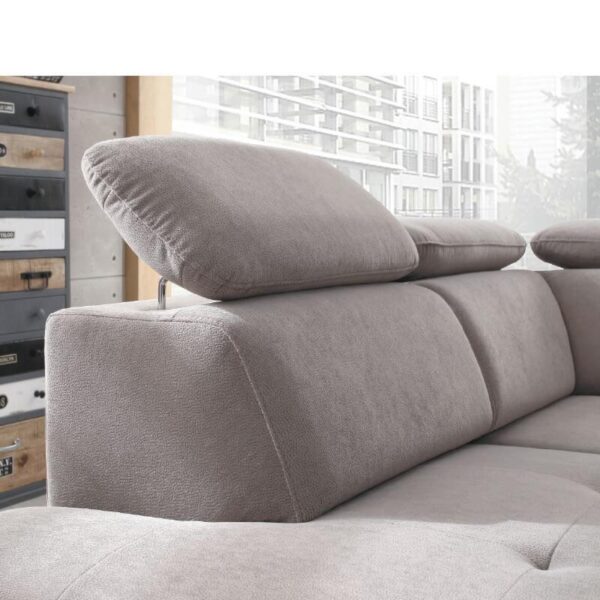 Side view of Umbria IV sofa with adjustable backrest