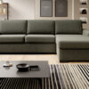 Minimalist Volare corner sofa in modern living room, full view