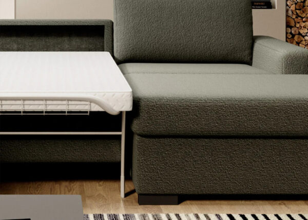 Volare corner sofa with sleeping function, unfolded for relaxation
