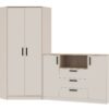 Full GRANT 39 furniture set: corner wardrobe, chest, shelf
