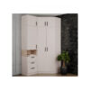 Full view of GRANT 12 High Corner Wardrobe Set in cashmere