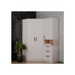 GRANT 15 Corner Wardrobe Set in Cashmere Oak, overall view