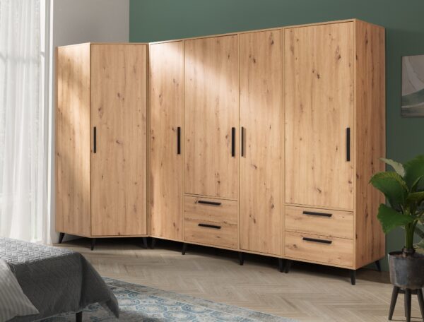 Miniature product collection featuring ARTI 01B wardrobe alongside other furniture.