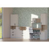 Grant 28 office furniture set featuring desk, hutch, and shelving.