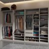 Expansive TRES 320cm open wardrobe with multiple compartments