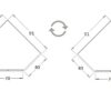 Configuration example of GRANT 12 corner wardrobe components