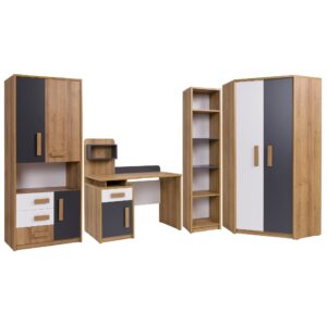 QUATRO B youth room furniture set with corner wardrobe