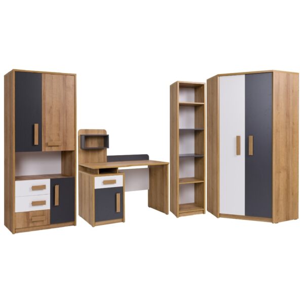 QUATRO B youth room furniture set with corner wardrobe