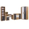 QUATRO E youth room furniture set with corner wardrobe and desk
