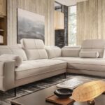Elegant DIVANO corner sofa in a modern setting, full view