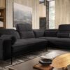 Lifestyle shot of DIVANO corner sofa in a bright, contemporary room