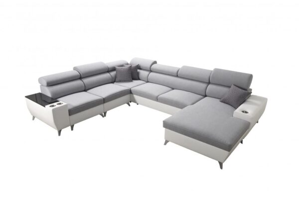 MODIVO VIII sofa with bedding storage compartment revealed, practical design